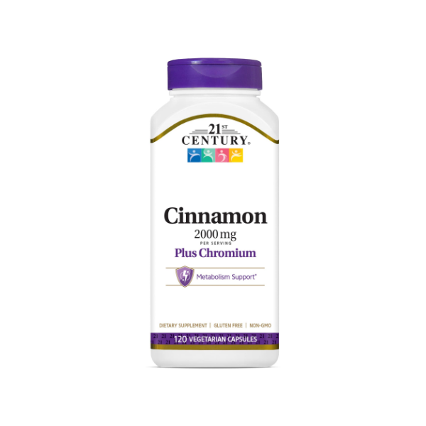 21st Century Cinnamon Plus Chromium 120 Capsules