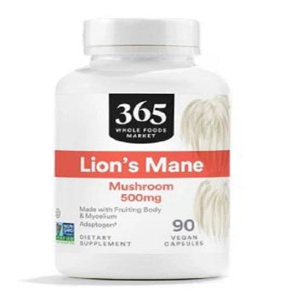 365 Whole Foods Market Lion’s Mane Mushroom 500mg 90 Capsules