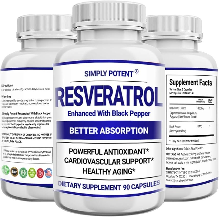 Simply Potent Resveratrol Capsules