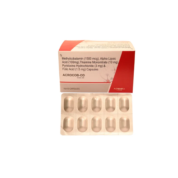 ACROCOB-OD  Methylcobalamin 20 Capsules