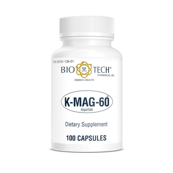 Bio Tech K-Mag-60 Supplement 100 Capsules