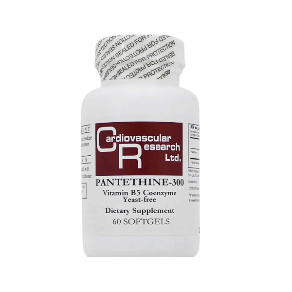 Cardiovascular Research R Ltd Pantethine-300 Vitamin B5 60 Capsules