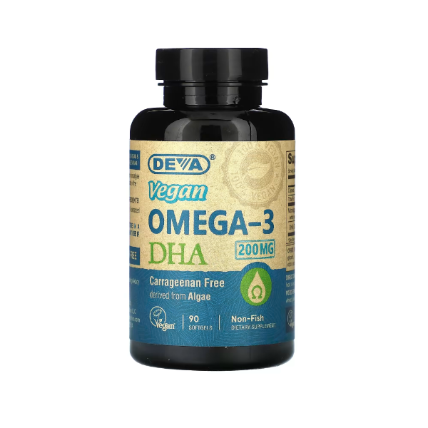Deva Vegan Omega-3 DHA 200 mg 60 Capsules