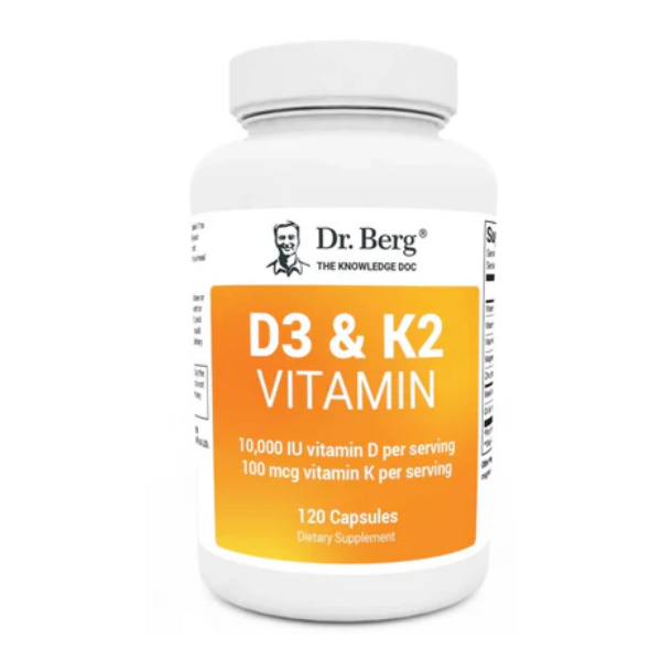 Dr. Berg D3 K2 Vitamin 120 Capsules 