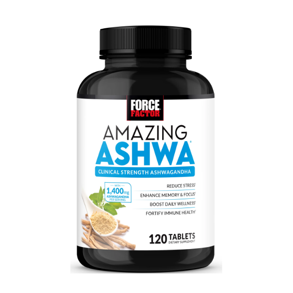 Force Factor Amazing Ashwa 120 Tablets