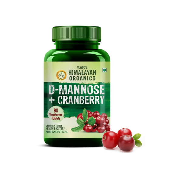 Himalayan Organics D-Mannose + Cranberry  90 Capsules