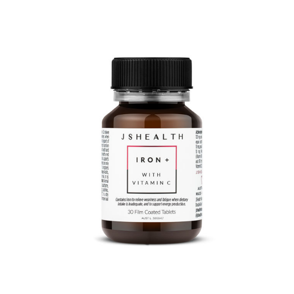 JSHealth Iron+ With Vitamin C 30 apsules