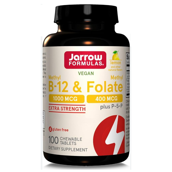 Jarrow Formula Methyl B-12 & Folate Supplement 100 Tablets