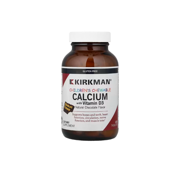 Kirkman Labs Children Chewable Calcium with Vitamin D3 Chocolate