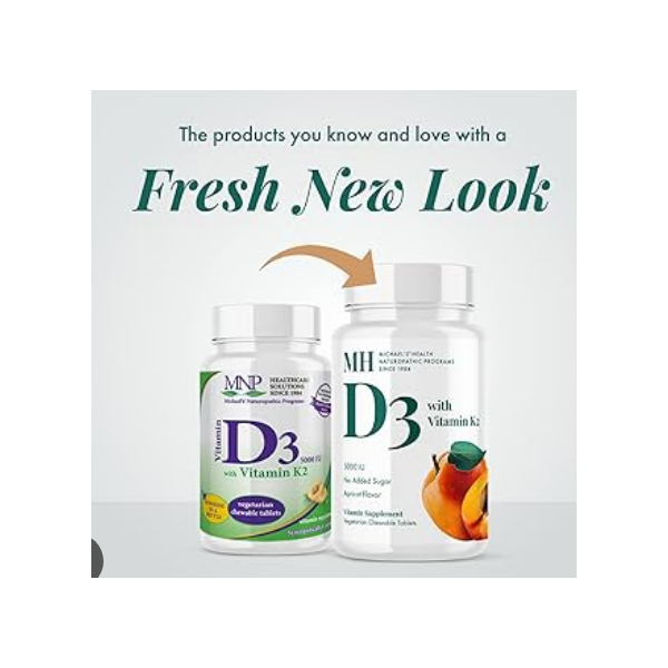 Michael's Health D3 With Vitamin K2 Supplement 60 Capsules