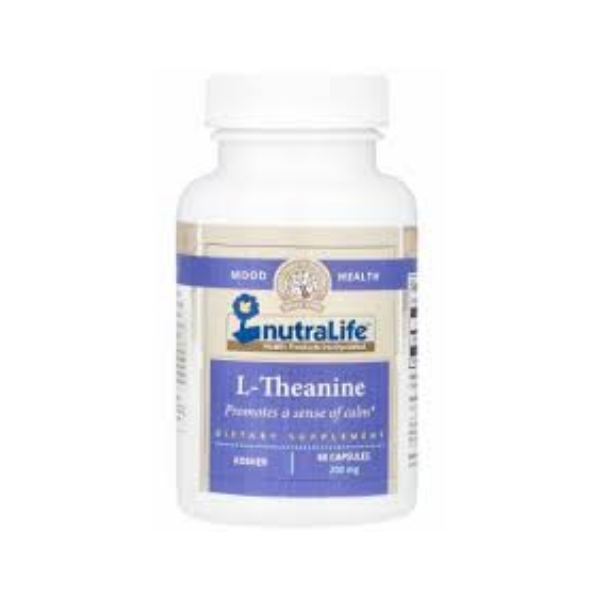 Mood Health Nutra Life L-theanine Supplement 60 Capsules