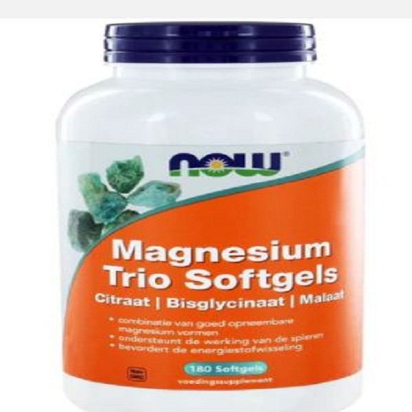 NOW Magnesium Trio Softgels 180 Tablets