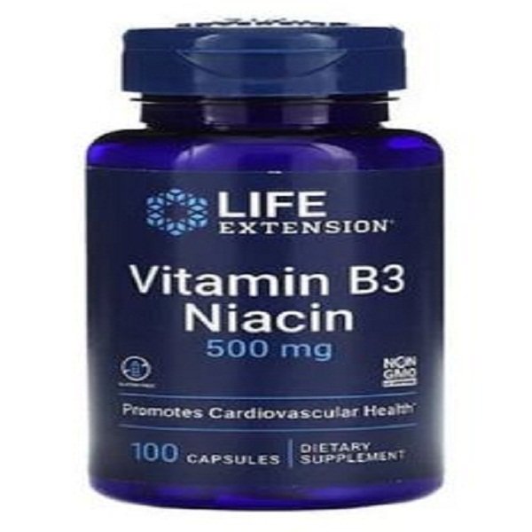 NOW Niacin 500mg – Vitamin B3 100 Capsules