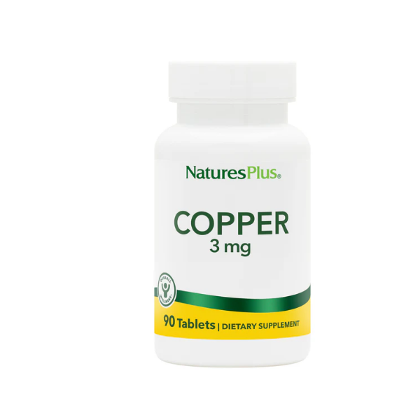 Natures Plus Copper 3mg Supplement 120 Capsules