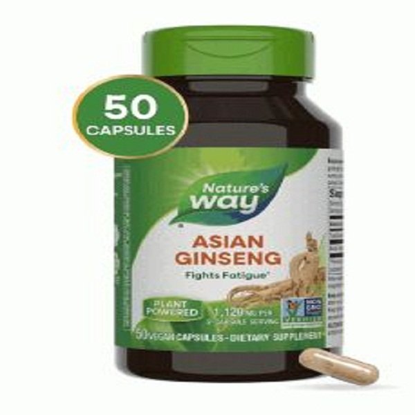 Nature’s Way Asian Ginseng 1120mg 50 Vegan Capsules