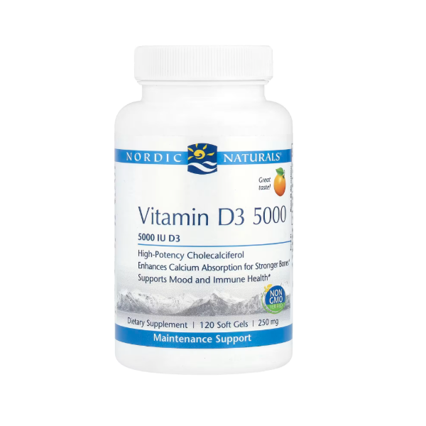 Nordic Naturals Pro Vitamin D3 5000 Orange 5000 IU 120 Mini Soft Gels in Pakistan
