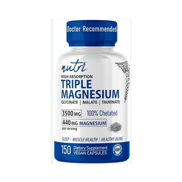 Nutri Triple Magnesium Supplement 60 Capsules