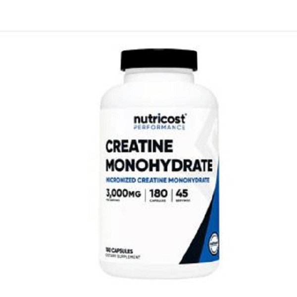Nutricost Creatine Monohydrate 3000 mg 180 Capsules