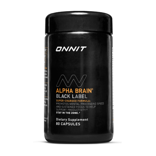 Onnit Alpha Brain Black Label 80 Capsules