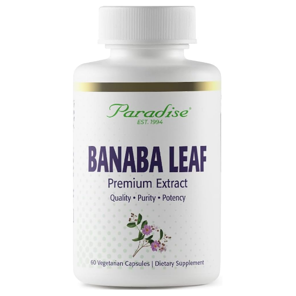 Paradise Banaba Leaf Extract Supplement 60 Capsules