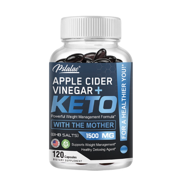 Pslalae Apple Cider Vinegar + Keto 120 Capsules