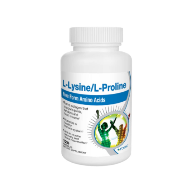 Roex Vitamins & Supplements  L-Lysine & L-Proline 120 Capsules