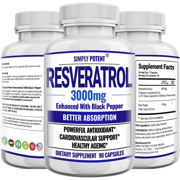 Simply Potent Resveratrol Capsules