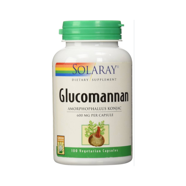 Solaray Glucomannan 600mg  100 Capsules