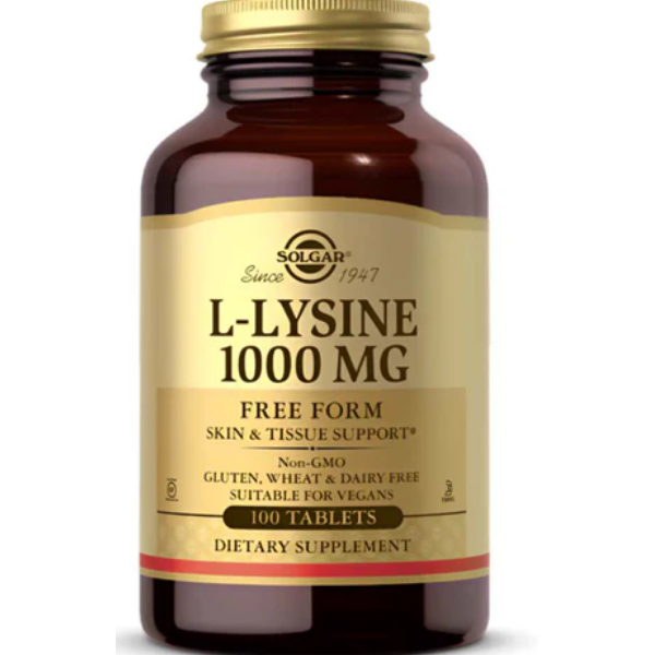 Solgar L-Lysine 1000mg 100 Capsules