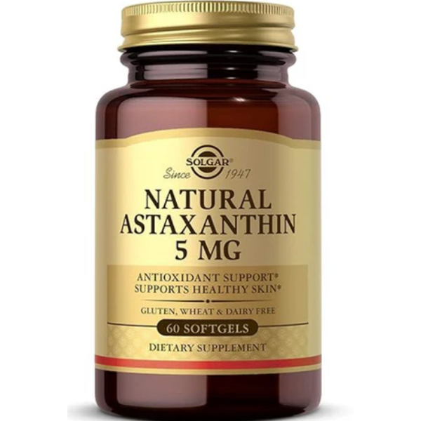 Solgar Natural Astaxanthin 5mg 60 Capsules