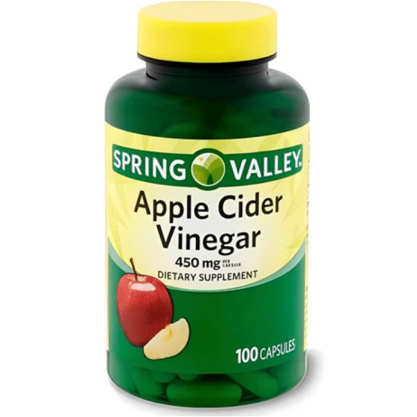 Spring Valley Apple Cider Vinegar 450mg 100 Capsules