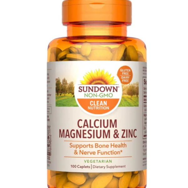 Sundown Non-GMO Calcium Magnesium & Zinc 100 Caplets