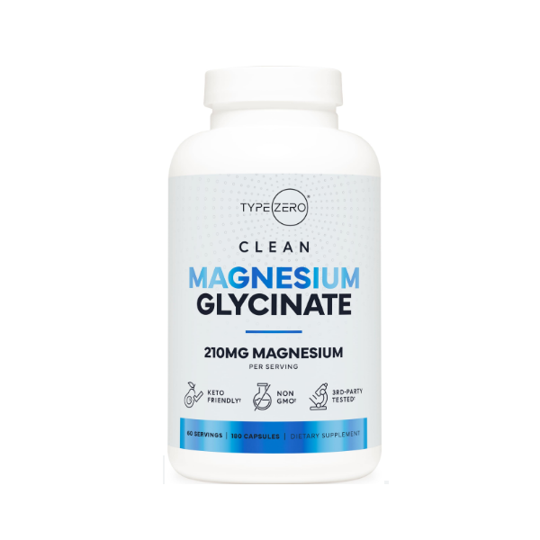 TYPE ZERO CLEAN MAGNESIUM GLYCINATE  60 Capsules