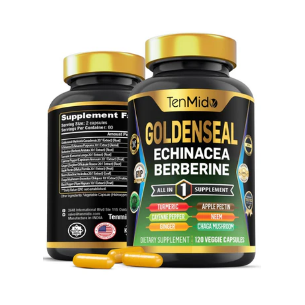 TenMid Supplement F – Goldenseal 120 Capsules