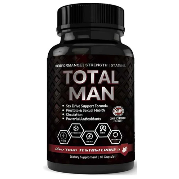 Total Man Aphrodisiac for Men  60 Capsules