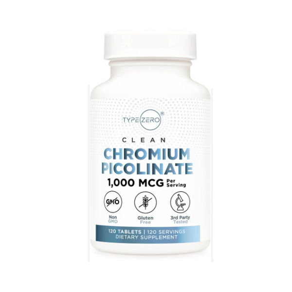 Type Zero Clean Chromium Picolinate 1,000mcg 120 Capsules