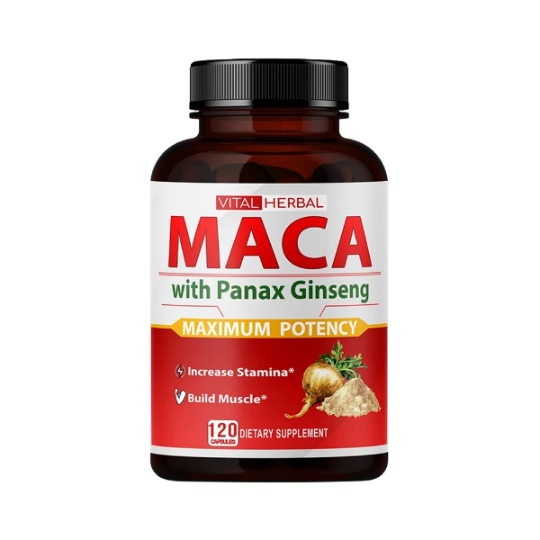 Vital Herbal Maca Ashwagandha + Panax Ginseng 90 Capsules