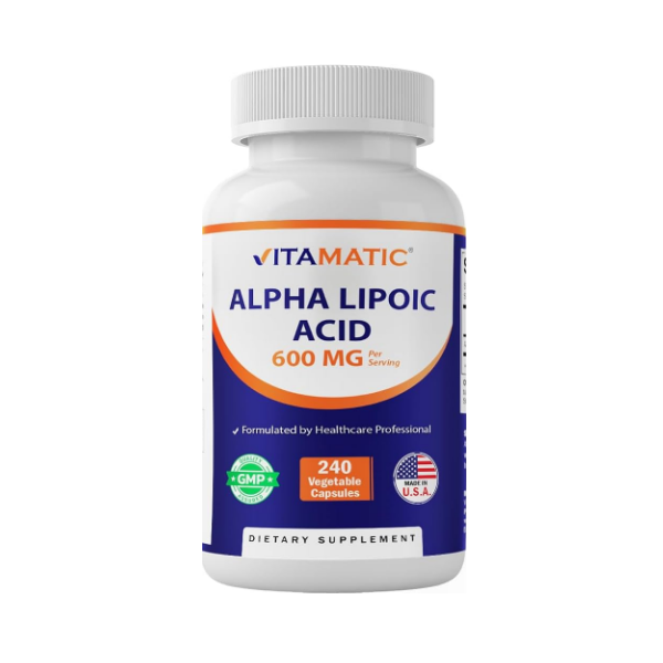 Vitamatic Alpha Lipoic Acid 600mg 240 Capsules
