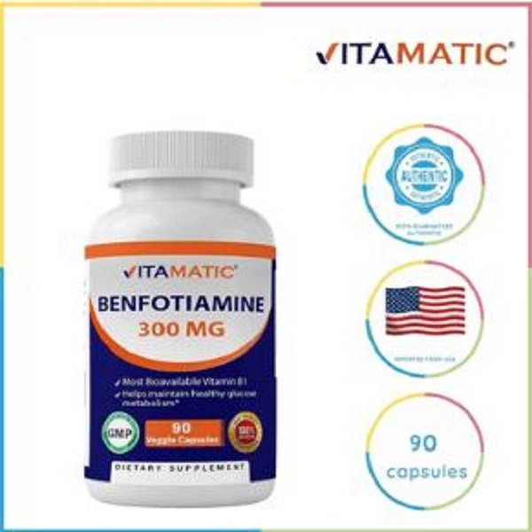 Vitamatic Benfotiamine 300 mg 90 Capsules