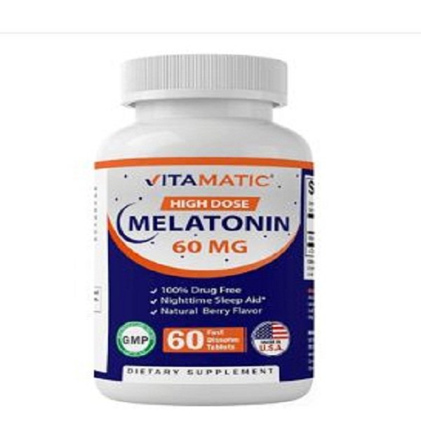 Vitamatic Melatonin 60mg Fast Dissolve 60 Tablets