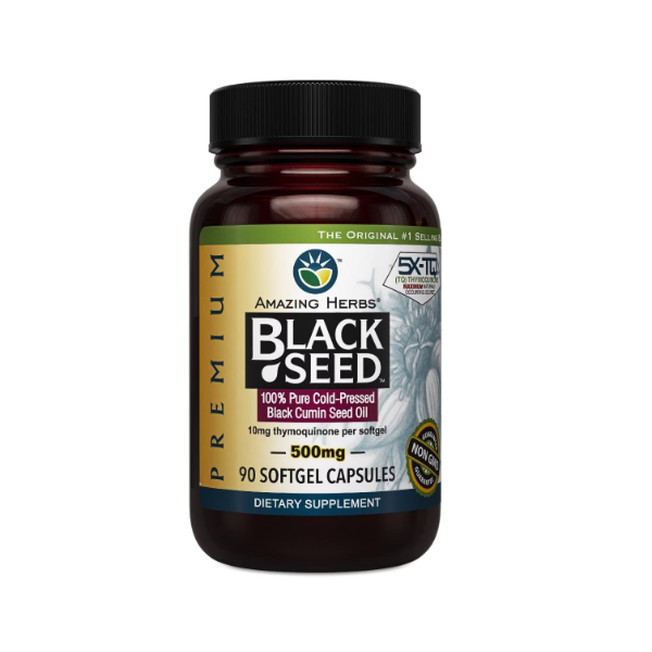 Amazing Herbs Black Seed Oil 60 Capsules