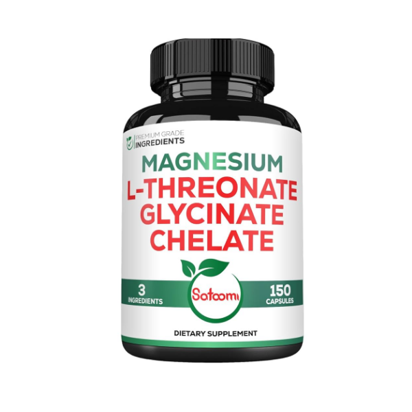 MAGNESIUM L-THREONATE GLYCINATE CHELATE 120 Capsules