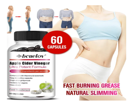 Bcuelov Apple Cider Vinegar 60 capsules Ultra Potent Formula