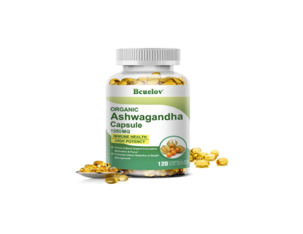 Bcuelov Organic Ashwagandha 120 Capsules 