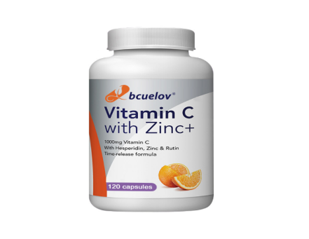 Bcuelov Vitamin C With Zinc + 120 Capsules