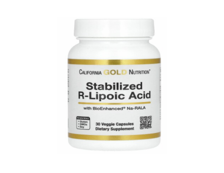 California Gold Nutrition Stabilized R-lipoic Acid 60 Capsules