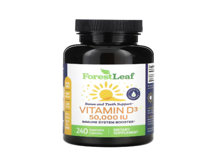 Forest Leaf Vitamin D3 50000 IU 120 Capsules