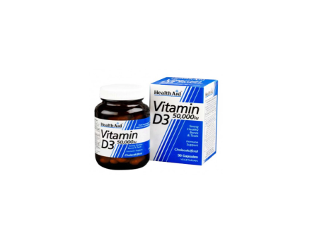 Health Aid Vitamin D3 50000 30 Tablets IU