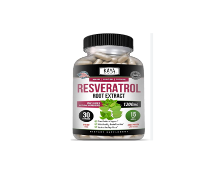 Kaya Naturals Resveratrol Root Extract 120 Capsules 