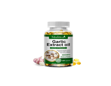 Mulittea Organic Garlic Extract oil 120 Capsules